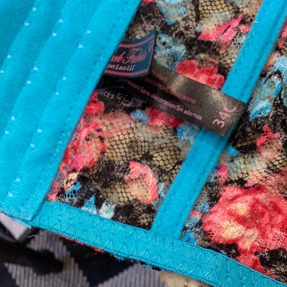 Black fuchsia set 34c and under wear sz small ❤️ - Picture 5 of 6